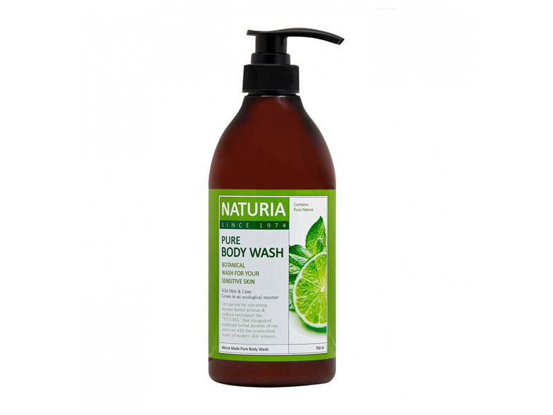 Гель для душа EVAS ( NATURIA) Naturia Pure Body Wash Wild Mint & Lime
