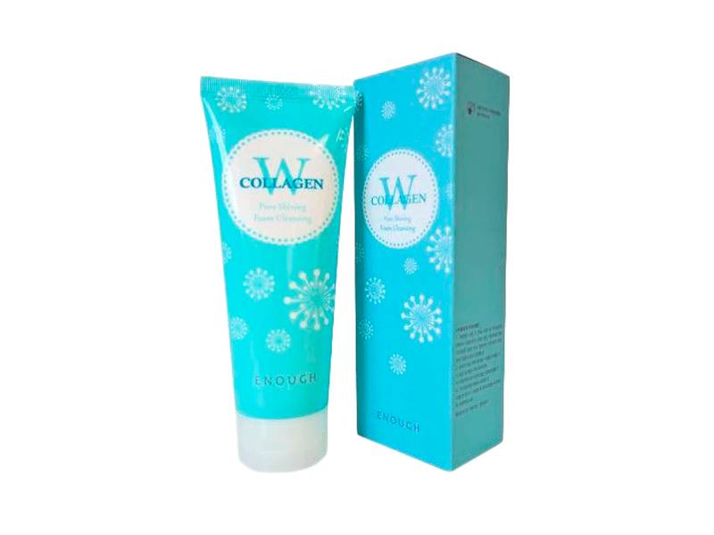 Очищающая пенка для умывания с морским коллагеном Enough W Collagen Pure Shining Foam Cleansing (100гр)
