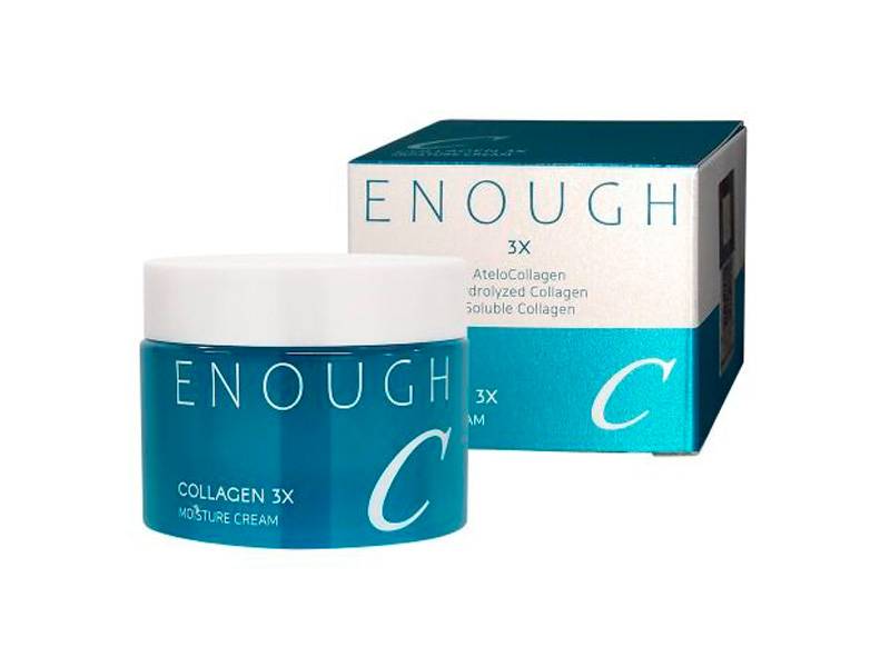 Увлажняющий крем с тремя видами коллагена ENOUGH Collagen 3X Moisture Cream