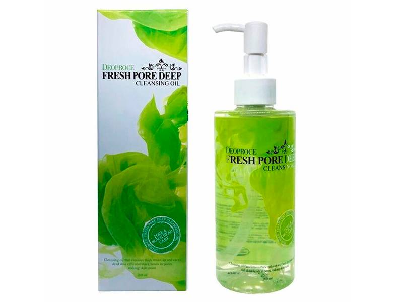 Масло очищающее для лица виноградное Deoproce Cleansing Oil Fresh Pore Deep (200мл)