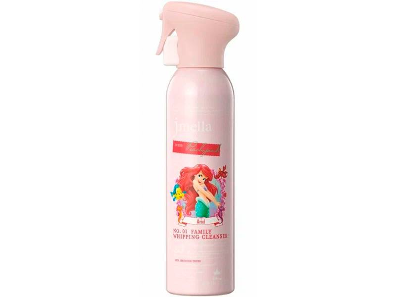 Очищающая пена для ванны с ароматом персика JMELLA In France Disney Peach Pink Family Whipping Cleanser Disney The Little Mermaid