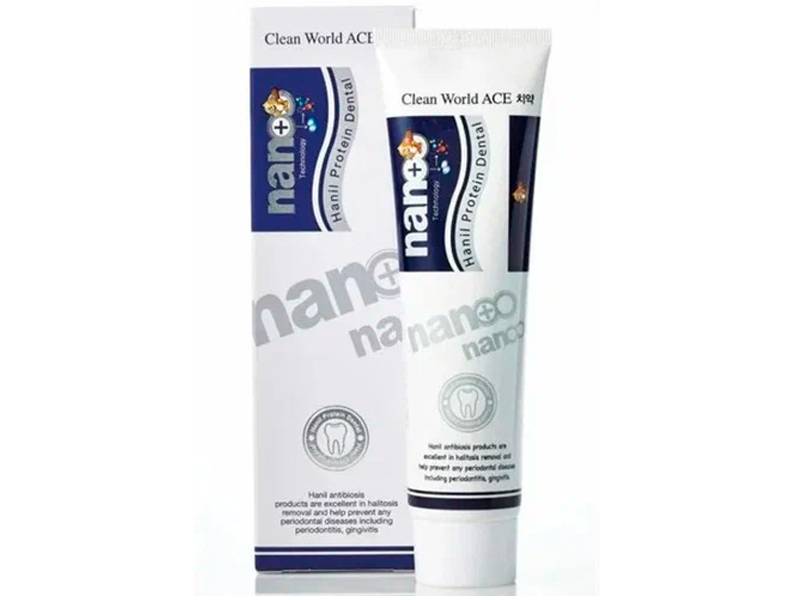 Зубная паста с наночастицами серебра и протеином Hanil NANO Protein Dental Toothpaste
