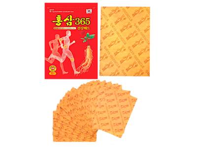 Пластырь с красным женьшенем Daejeon Korean Red Ginseng 365 Pad