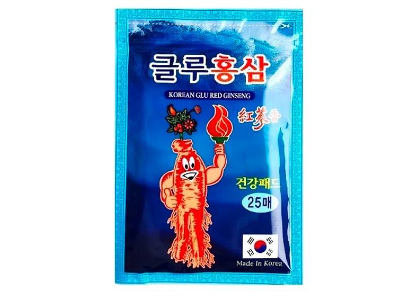 Пластырь для тела с глюкозамином и красным женьшенем Daejeon Korean Glu Red Ginseng