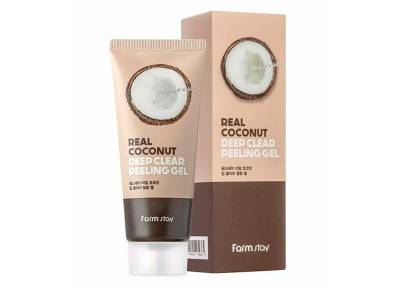 Пилинг-гель для лица с экстрактом кокоса FarmStay Real Coconut Deep Clear Peeling Gel