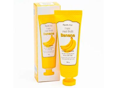 Увлажняющий крем для рук с экстрактом банана FarmStay I Am Real Fruit Banana Hand Cream