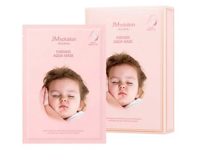 Гипоаллергенная увлажняющая тканевая маска JMsolution Mama Pureness Aqua Mask