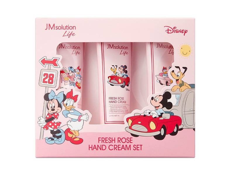 Парфюмированный крем для рук с ароматом 7 видов роз JMSolution X Disney Life Fresh Rose Hand Cream (Mickey & Friends)