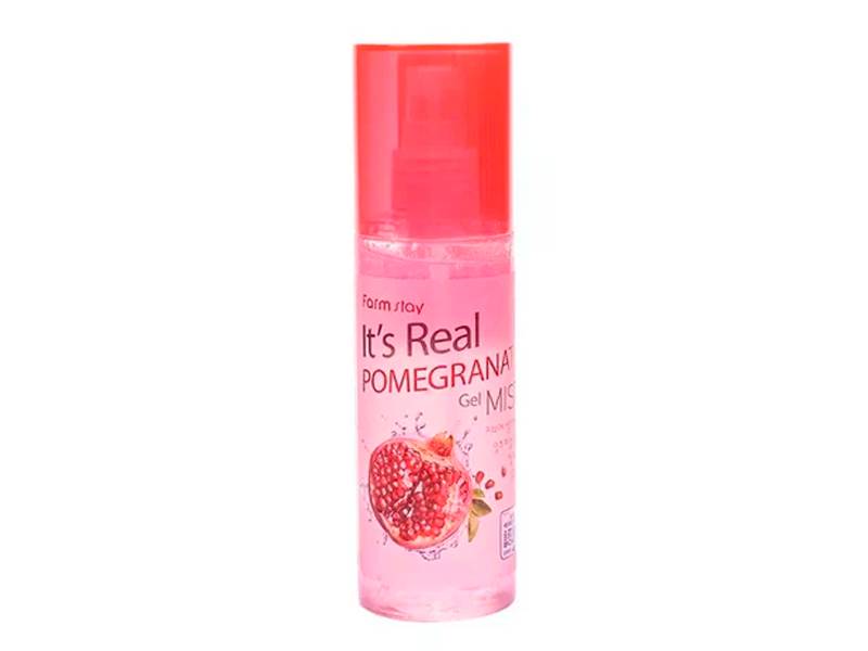 Гель-спрей для увлажнения кожи лица с экстрактом граната FarmStay It's Real Pomegranate Gel Mist (120мл)